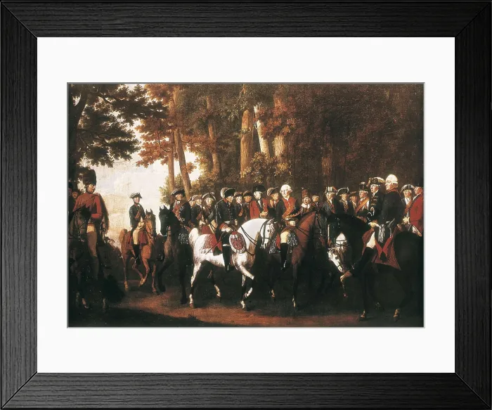 Framed Print : FREDERICK II 'the Geat' (1712-1786). Frederick II the Great back from military manoeuvres. Painting. AISA / Everett Collection**US SALES ONLY** Framed Print : FREDERICK II 'the Geat' (1712-1786). Frederick II the Great back from military manoeuvres. Painting. AISA / Everett Collection**US SALES ONLY**