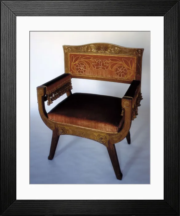 Framed Print : HOMAR i MESQUIDA, Gaspar (1870-1953). Armchair. 1901-1907. SPAIN. Reus. Navs House. Modernism. Furniture. AISA / Everett Collection - Image has fine art copyright