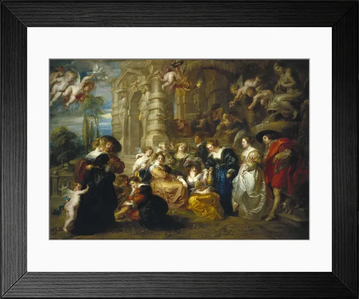 Framed Print : RUBENS, Peter Paul (1577-1640). The Garden of Love. 1635. Flemish art. Oil on canvas. SPAIN. Madrid. Prado Museum. AISA / Everett Collection**US SALES ONLY**