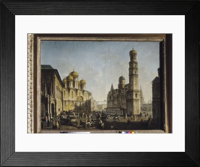 Framed Print : ALEKSEEV, Fedor (1753-1824). Kremlin Cathedral Square. beg. 19th c. Oil on canvas. RUSSIA. Moscow. Tretyakov Gallery. AISA / Everett Collection**US SALES ONLY**