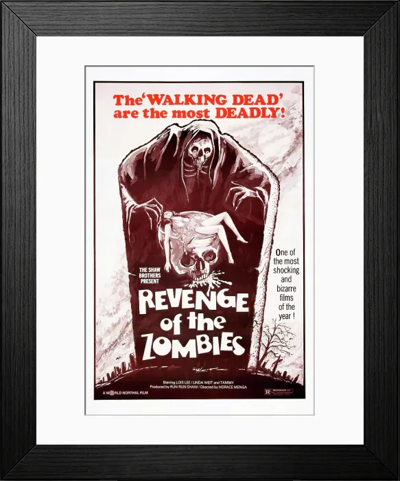 Framed Print : REVENGE OF THE ZOMBIES, US poster, 1981. World Northal Films / courtesy Everett Collection