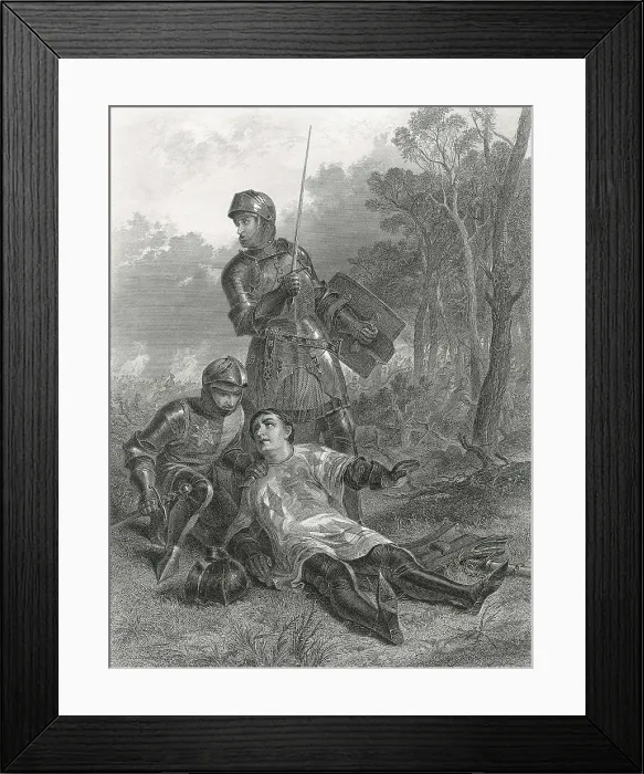 Framed Print : HENRY VI of England (1421-1471); HOUSTON, John Adam (1812-1884); SHAKESPEARE, William (1564-1616)