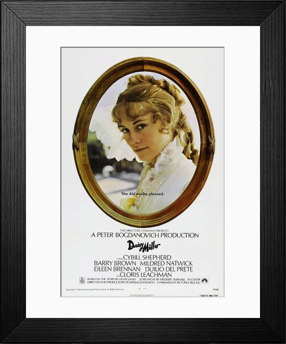 Framed Print : DAISY MILLER, US poster, Cybill Shepherd, 1974