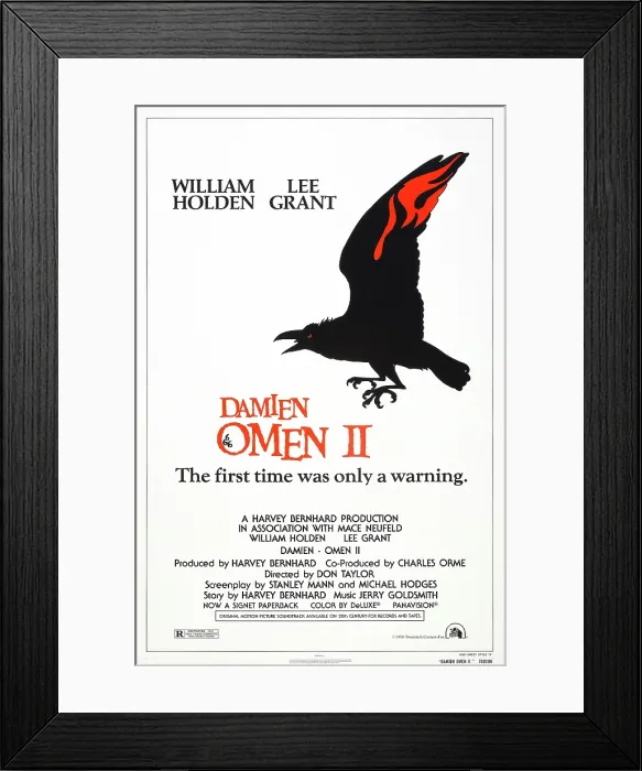 Framed Print : DAMIEN: OMEN II, US poster, 1978, TM & Copyright 20th Century Fox / courtesy Everett Collection