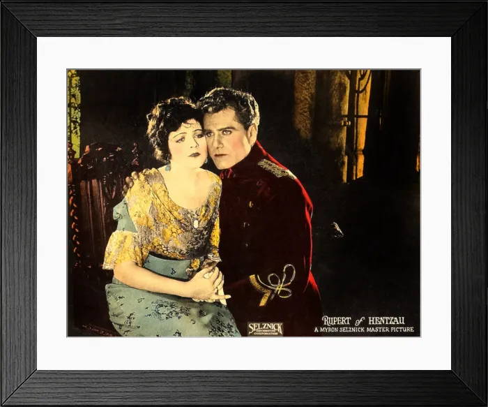 Framed Print : RUPERT OF HENTZAU, l-r: Elaine Hammerstein, Bert Lytell on lobbycard, 1923 Framed Print : RUPERT OF HENTZAU, l-r: Elaine Hammerstein, Bert Lytell on lobbycard, 1923