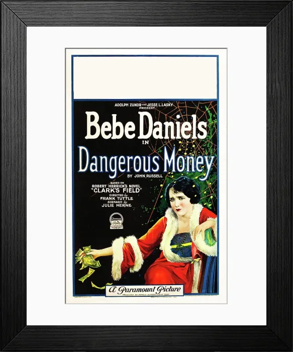 Framed Print : DANGEROUS MONEY, Bebe Daniels, 1924 Framed Print : DANGEROUS MONEY, Bebe Daniels, 1924