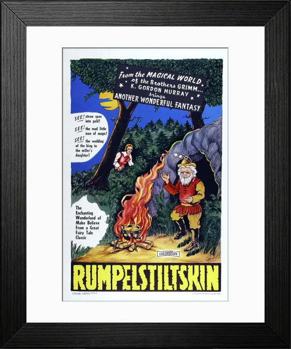 Framed Print : RUMPELSTILTSKIN, (aka RUMPELSTILZCHEN), US poster, 1955