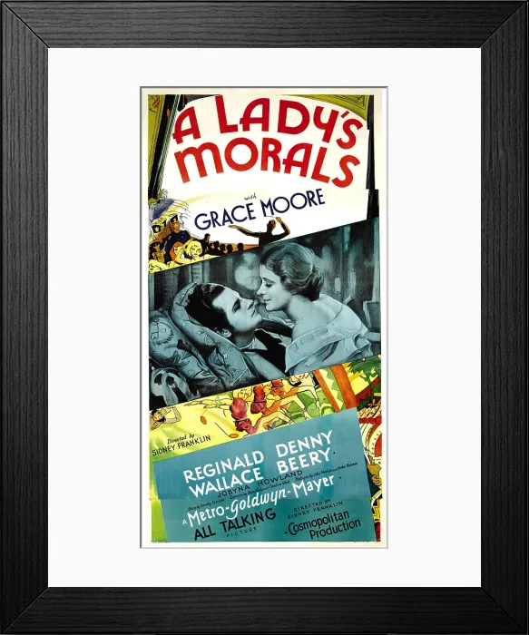 Framed Print : A LADY'S MORALS, from left: Reginald Denny, Grace Moore, 1930 Framed Print : A LADY'S MORALS, from left: Reginald Denny, Grace Moore, 1930