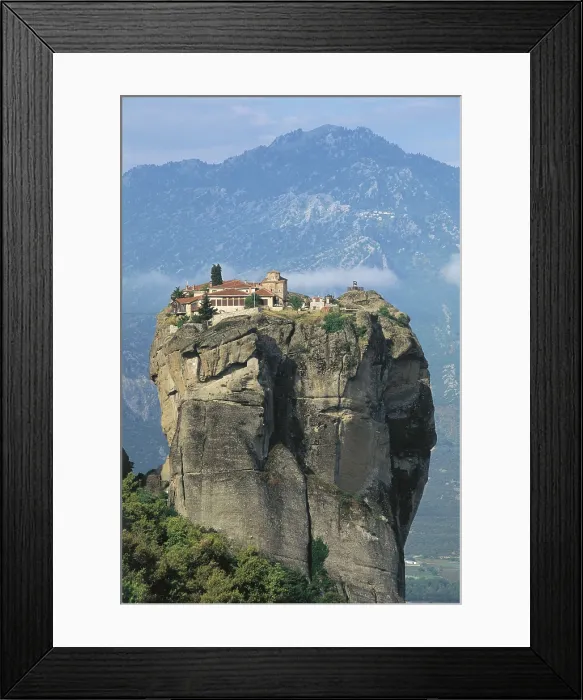 Framed Print : Monastery of the Holy Trinity (Hagia Triada). GREECE. THESSALY. TRIKALA. Meteora. Late Byzantine art. AISA / Everett Collection**US SALES ONLY**