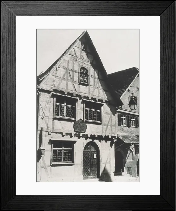 Framed Print : Schiller, Friedrich von (1759-1805). Friedrich Schiller's birth house in Marbach. GERMANY. BADEN-WRTTEMBERG. Marbach am Neckar. AISA / Everett Collection**US SALES ONLY**