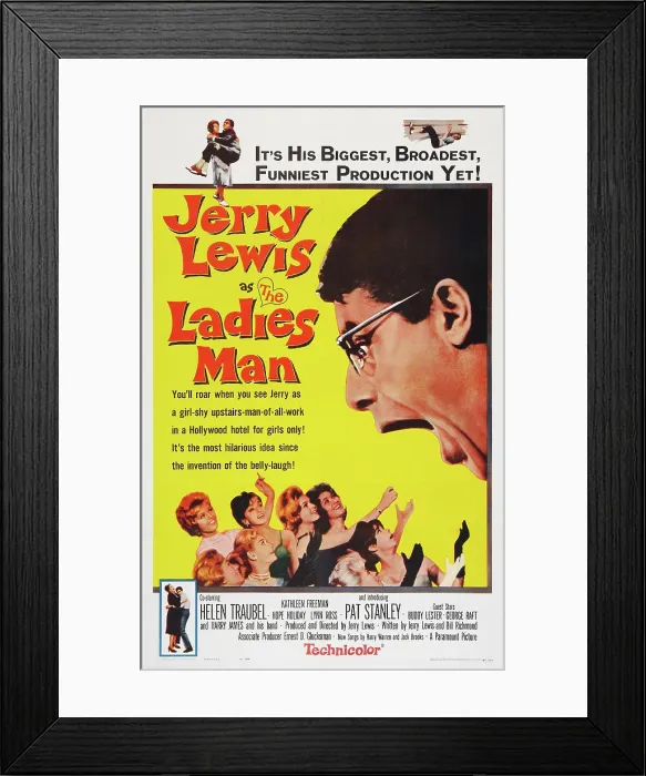 Framed Print : THE LADIES MAN, US poster art, right: Jerry Lewis, 1961 Framed Print : THE LADIES MAN, US poster art, right: Jerry Lewis, 1961