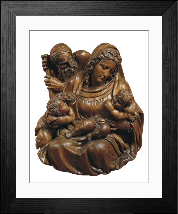 Framed Print : SILO, Diego de (1495-1563). Holy Family. first half 16th c, . Renaissance art. Sculpture on wood. SPAIN. Valladolid. National Museum of Sculpture Framed Print : SILO, Diego de (1495-1563). Holy Family. first half 16th c, . Renaissance art. Sculpture on wood. SPAIN. Valladolid. National Museum of Sculpture