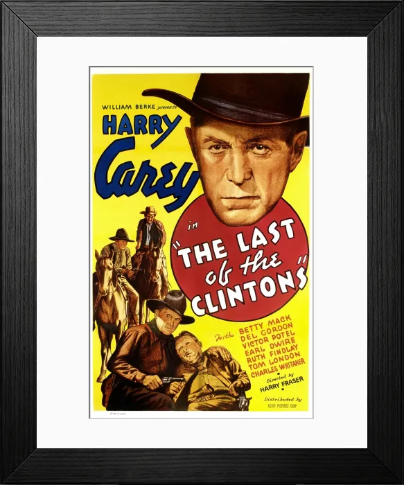 Framed Print : THE LAST OF THE CLINTONS, top right and bottom left: Harry Carey, 1935