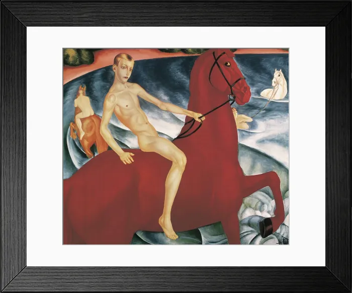 Framed Print : PETROV-VODKIN, Kosima Sergeievich (1878-1939). Bathing of the Red Horse. 1912. Symbolism. Oil on canvas. RUSSIA. Moscow. Tretyakov Gallery Framed Print : PETROV-VODKIN, Kosima Sergeievich (1878-1939). Bathing of the Red Horse. 1912. Symbolism. Oil on canvas. RUSSIA. Moscow. Tretyakov Gallery