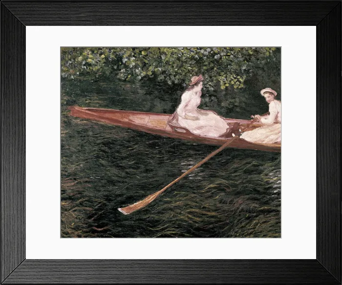Framed Print : MONET, Claude (1840-1926). Boating on the Epte. 1887. Impressionism. Oil on canvas. BRAZIL. Sao Paulo. Sao Paulo Museum of Art. AISA / Everett Collection**US SALES ONLY**