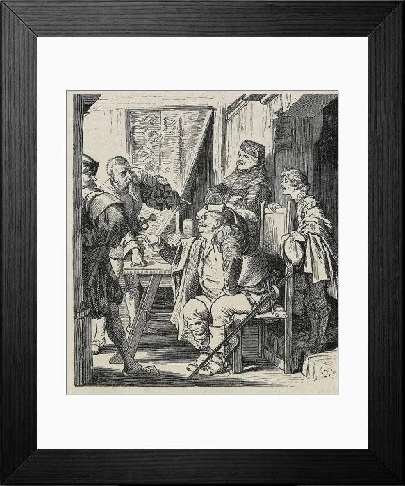 Framed Print : SHAKESPEARE, William (1564-1616). Illustration for William Shakespeare's work 'The Merry Wives of Windsor', written in 1599