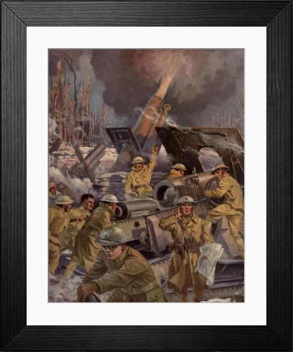 Framed Print : World War 1: Battle of Chateau-Thierry. The U.S