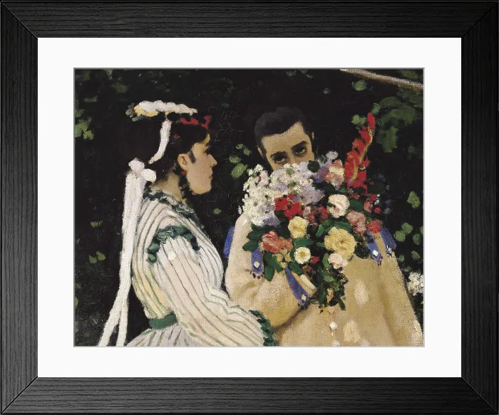 Framed Print : MONET, Claude (1840-1926). Women in the Garden. 1867. Left detail. Couple. Impressionism. Oil on canvas. FRANCE. Paris. Muse d'Orsay (Orsay Museum) Framed Print : MONET, Claude (1840-1926). Women in the Garden. 1867. Left detail. Couple. Impressionism. Oil on canvas. FRANCE. Paris. Muse d'Orsay (Orsay Museum)