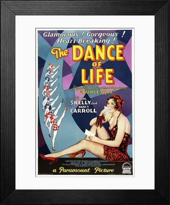 Framed Print : THE DANCE OF LIFE, Nancy Carroll on poster art, 1929