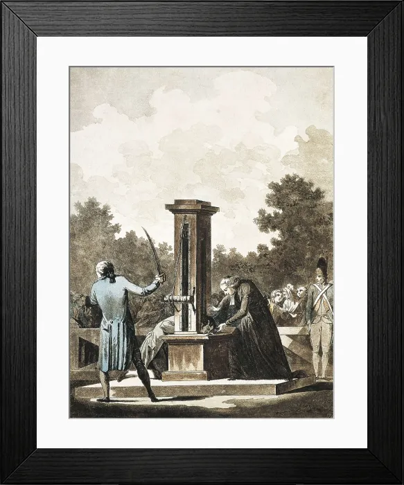 Framed Print : French Revolution (1789). The guillotine. Engraving. FRANCE. Paris. Muse Carnavalet (Carnavalet Museum). AISA / Everett Collection**US SALES ONLY**