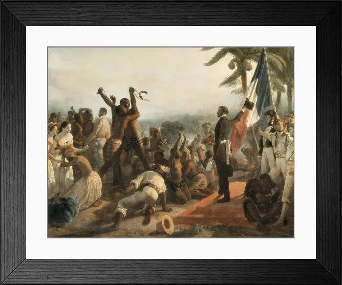 Framed Print : BIARD, Franois Auguste (1799-1882). The abolition of slavery. 27th April 1848. 1849. Detail. Oil on canvas. FRANCE. Versailles. National Museum of Versailles