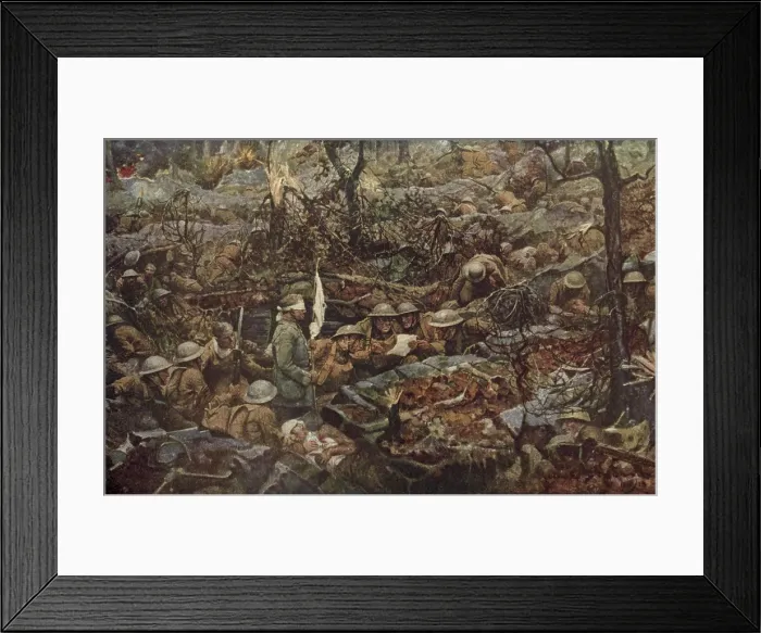 Framed Print : World War 1. Major Charles Whittlesey won the Medal of Honor for leading his battalion of 554 soldiers, known as the Lost Battalion in the Argonne Forest during World War I