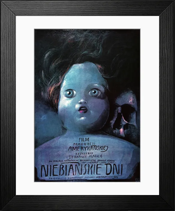 Framed Print : DAYS OF HEAVEN, (aka NIEBIANSKIE DNI), Polish poster, 1978. Paramount Pictures / courtesy Everett Collection Framed Print : DAYS OF HEAVEN, (aka NIEBIANSKIE DNI), Polish poster, 1978. Paramount Pictures / courtesy Everett Collection
