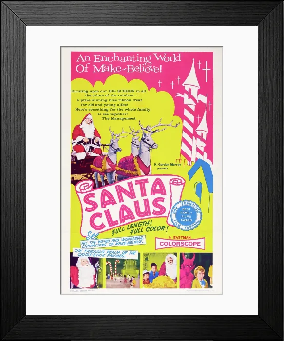 Framed Print : SANTA CLAUS, US poster, 1959