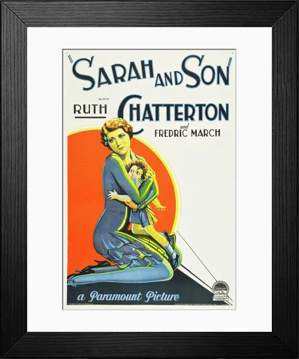 Framed Print : SARAH AND SON, US poster art, from left: Ruth Chatterton, Douglas Scott, 1930