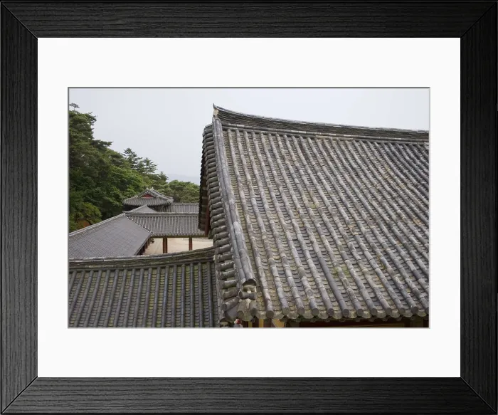 Framed Print : KOREA. Seokguram Grotto. Pulguksa Temple. Roofs. Architecture. AISA / Everett Collection**US SALES ONLY** Framed Print : KOREA. Seokguram Grotto. Pulguksa Temple. Roofs. Architecture. AISA / Everett Collection**US SALES ONLY**
