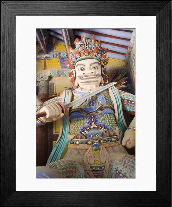 Framed Print : KOREA. Yangsan. Monastery of Tongdosa. The Four Guardians. Sculpture. AISA / Everett Collection**US SALES ONLY** Framed Print : KOREA. Yangsan. Monastery of Tongdosa. The Four Guardians. Sculpture. AISA / Everett Collection**US SALES ONLY**