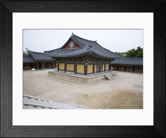 Framed Print : KOREA. Seokguram Grotto. Pulguksa Temple. One of the temples of the monastery. Architecture. AISA / Everett Collection**US SALES ONLY**