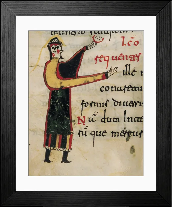 Framed Print : SPAIN. Santo Domingo de Silos. Monastery of Santo Domingo (St. Dominic). 'De la virginidad de Mara' (On Virgin Mary's Virginity), by Ildefonso de Toledo Framed Print : SPAIN. Santo Domingo de Silos. Monastery of Santo Domingo (St. Dominic). 'De la virginidad de Mara' (On Virgin Mary's Virginity), by Ildefonso de Toledo