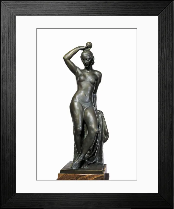 Framed Print : ADSUARA RAMOS, Juan Bautista (1891-1973). Eve. mid. 20th c. Donated by the author in 1948. Sculpture on wood. SPAIN. Madrid. St. Fernando Royal Academy Museum
