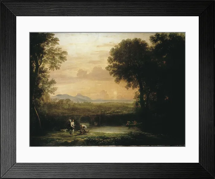 Framed Print : Claude Lorrain (1600-1682). Landscape with Tobias and the Angel. 1663. Baroque art. Oil on canvas. RUSSIA. Saint Petersburg. State Hermitage Museum Framed Print : Claude Lorrain (1600-1682). Landscape with Tobias and the Angel. 1663. Baroque art. Oil on canvas. RUSSIA. Saint Petersburg. State Hermitage Museum