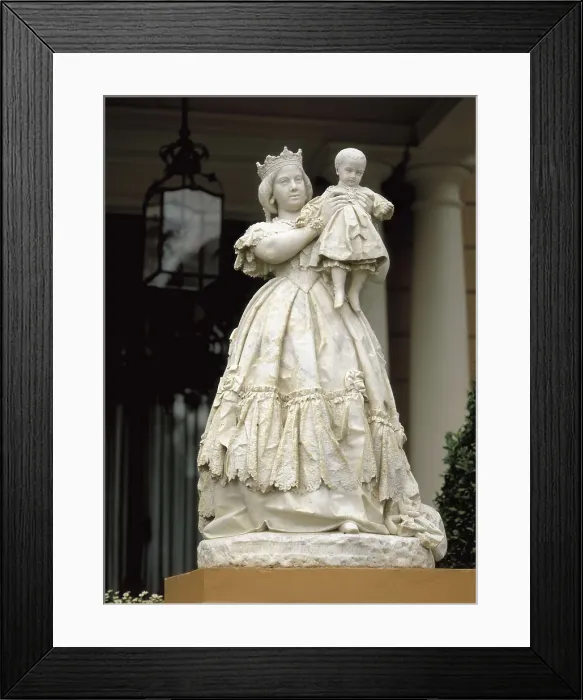 Framed Print : VALLMITJANA I BARBANY, Agapit (1830-1905). Isabel II presents Alfonso XII. 1860. SPAIN. Barcelona. Pedralbes Palace. Sculpture on marble. AISA / Everett Collection**US SALES ONLY** Framed Print : VALLMITJANA I BARBANY, Agapit (1830-1905). Isabel II presents Alfonso XII. 1860. SPAIN. Barcelona. Pedralbes Palace. Sculpture on marble. AISA / Everett Collection**US SALES ONLY**