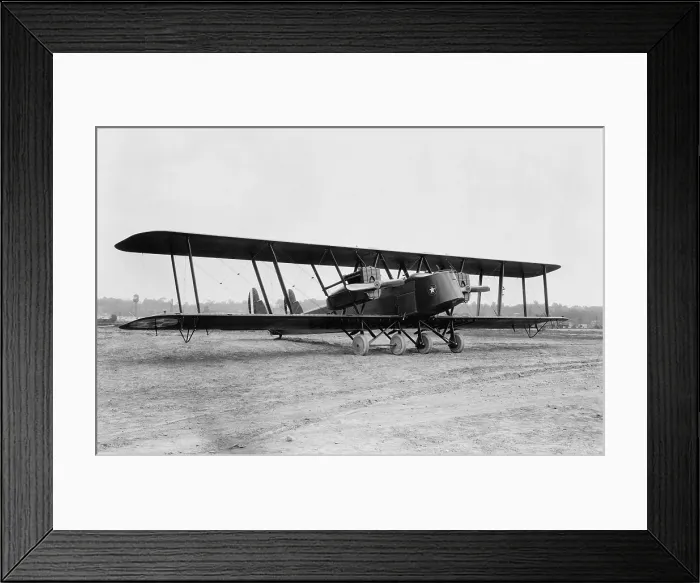 Framed Print : British Handley Page transport bi-plane refitted for U.S. Air Mail Service in 1921