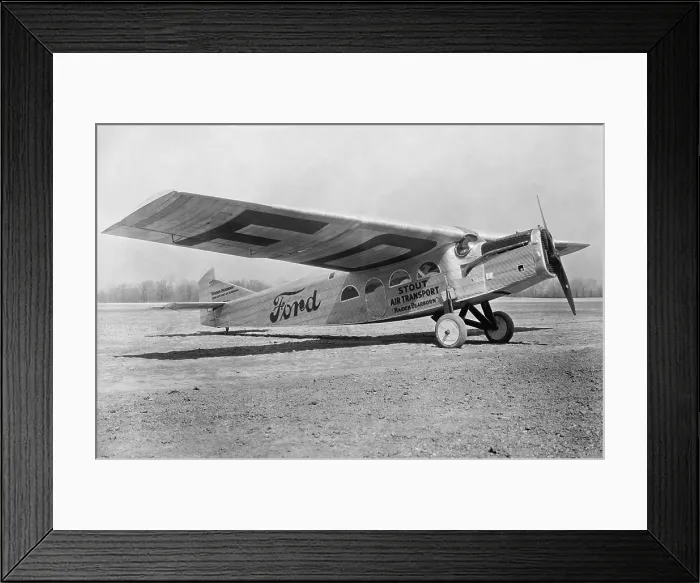 Framed Print : Ford commercial Tri-motor was one of the first planes used by U.S. passenger airlines, 1925 Framed Print : Ford commercial Tri-motor was one of the first planes used by U.S. passenger airlines, 1925