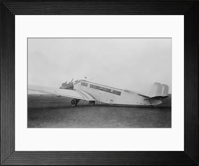 Framed Print : The Junkers three-engine, all-metal low-wing monoplane passenger aircraft was manufactured in 1925 Framed Print : The Junkers three-engine, all-metal low-wing monoplane passenger aircraft was manufactured in 1925