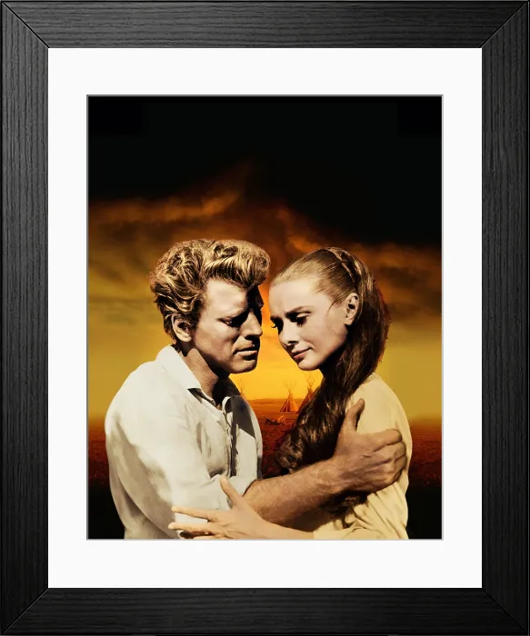 Framed Print : THE UNFORGIVEN, Burt Lancaster, Audrey Hepburn, 1960