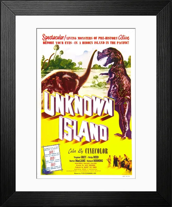Framed Print : UNKNOWN ISLAND, US poster, 1948