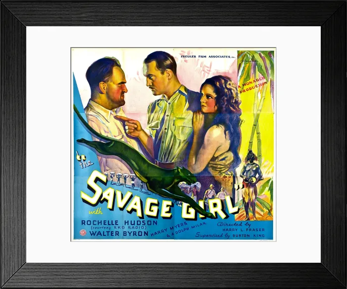 Framed Print : SAVAGE GIRL, from left: Adolph Milar, Walter Byron, Rochelle Hudson, 1932 Framed Print : SAVAGE GIRL, from left: Adolph Milar, Walter Byron, Rochelle Hudson, 1932