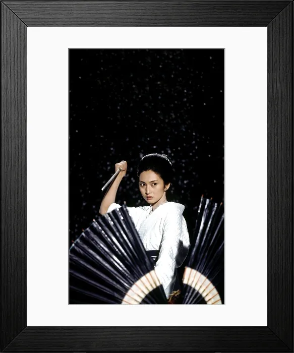 Framed Print : LADY SNOWBLOOD, (aka SHURAYKIHIME), Meiko Kaji, 1973 Framed Print : LADY SNOWBLOOD, (aka SHURAYKIHIME), Meiko Kaji, 1973