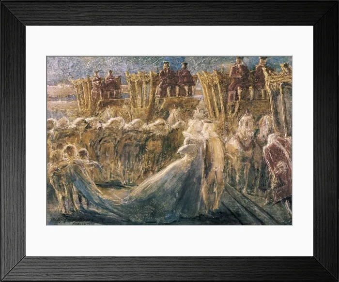 Framed Print : PREVIATI, Gaetano (1852-1920). The Sun King. 1890s. Oil on canvas. ITALY. Rome. Galleria Nazionale d'Arte Moderna (National Gallery of Modern Art)