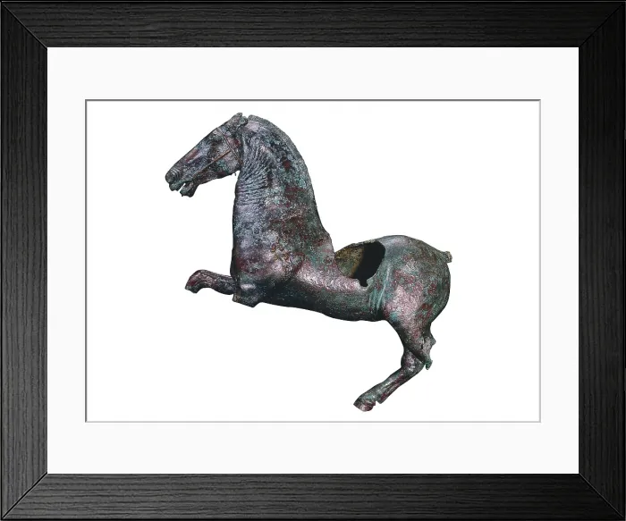 Framed Print : Bronze horse. Roman art. Sculpture on bronze. SPAIN. Mrida.. National Museum of Roman Art. Proc: SPAIN. Mrida.. AISA / Everett Collection**US SALES ONLY**