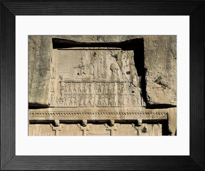 Framed Print : Tomb of Darius I the Great. 6th c. BC. IRAN. FARS. Nagsh--Rajab. Persian art. Achaemenid period. AISA / Everett Collection**US SALES ONLY**