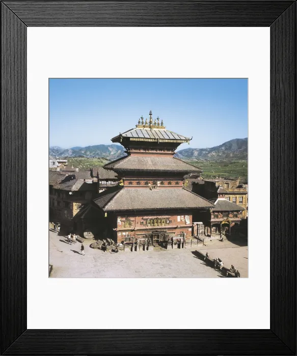 Framed Print : NEPAL. CENTRAL. BAGHMATI. Bhaktapur. Bhairavnath Temple (1718), dedicated to Bhairav. AISA / Everett Collection**US SALES ONLY**