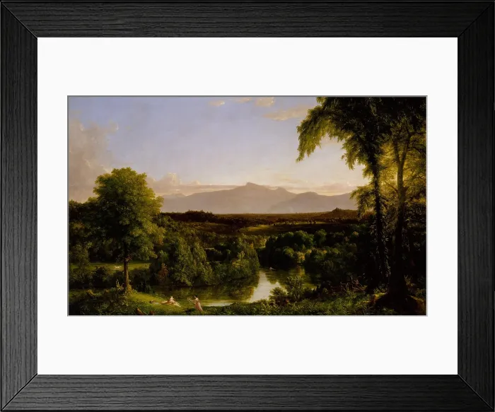 Framed Print : VIEW ON THE CATSKILL-EARLY AUTUMN, by Thomas Cole, 1836-37, American painting, oil on canvas