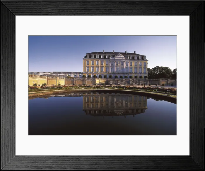 Framed Print : SCHLAUN, Johann Conrad (1695-1773); Cuvillies, Franois de, called 'The Elder' (1695-1768). Palace Augustusburg. 1725-1768. GERMANY. NORTH RHINE-WESTPHALIA. Brhl