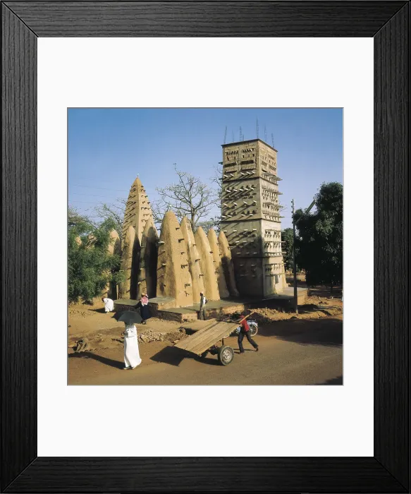 Framed Print : BURKINA FASO. HOUET. Bobo Dioulasso. Mosque. AISA / Everett Collection**US SALES ONLY**